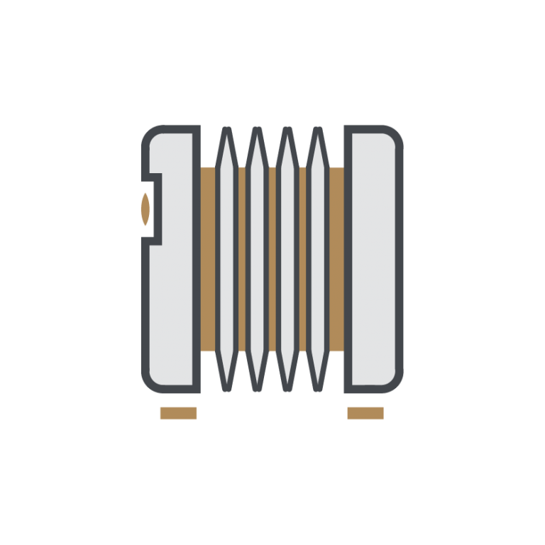 Icono de calefacción compuesto por un radiador.